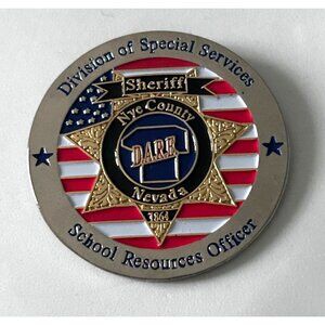 Nevada Nye County Sheriff D.A.R.E. School Resources Officer Lapel Pin